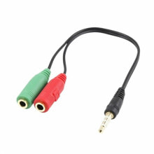 Ewent EC1640 аудио кабель 0,15 m 3,5 мм 2 x 3.5mm Черный, Зеленый, Красный
