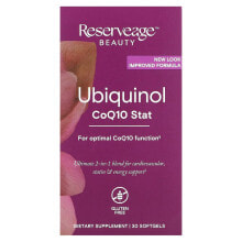 Reserveage Nutrition, Убихинол, Coq10 stat, 30 мягких таблеток