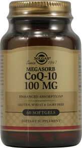 Коэнзим Q10 Solgar Megasorb CoQ-10 Коэнзим Q-10 100 мг 60 капсул