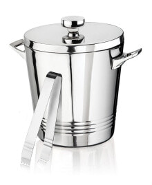 Godinger signature Collection by Double Wall Stainless Steel Ice Bucket with Tong