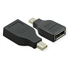 Value 12.99.3161 кабельный разъем/переходник Mini DisplayPort DisplayPort Черный