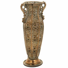 Vase Alexandra House Living Gold Iron 11 x 34 x 11 cm