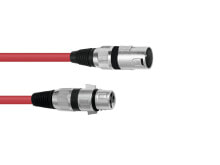 Omnitronic 30220899 - XLR (3-pin) - Male - XLR (3-pin) - Female - 1 m - Red