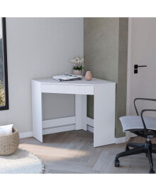 FM FURNITURE menno Corner Desk with Spacious Drawer and Modern Design