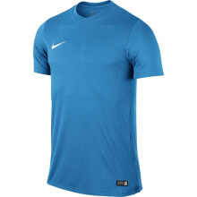 Женские кроссовки мужская футболка спортивная синяя однотонная для бега Nike Park VI Dri Fit