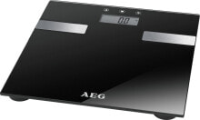 Напольные весы AEG PW 5644 Bathroom Scales Персональные электронные весы Квадратные Черные