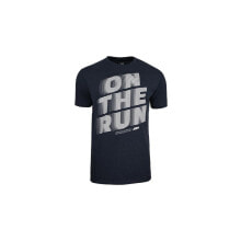Мужские спортивные футболки мужская спортивная футболка черная с надписью Monotox ON The Run