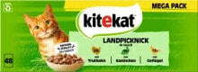 Nassfutter Katze mit Truthahn, Kaninchen & Geflügel, Landpicknick in Soße Multipack (48x85 g), 4,08 kg