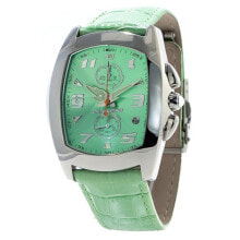 Мужские наручные часы с ремешком Мужские наручные часы с зеленым кожаным ремешком Chronotech CT7468-10 ( 40 mm)