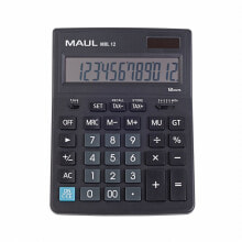 MAUL MXL 12 - Desktop - Display - 12 digits - 1 lines - Battery - Black
