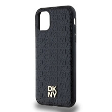 DKNY Dkhmn61Pshrpsk iPhone 11XR 6.1 Leather Monogram Pattern phone case