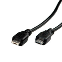 ROLINE 11.02.8753 USB кабель 1,8 m 2.0 Micro-USB A Micro-USB B Черный