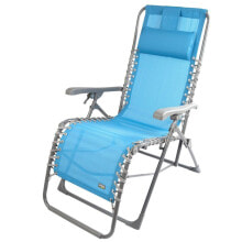 Sun-lounger Aktive textilene Blue 160 x 76 x 52 cm