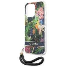 GUESS Guhcp13Xhflsb iPhone 13 Pro Max 6.7 Flower Strap phone case