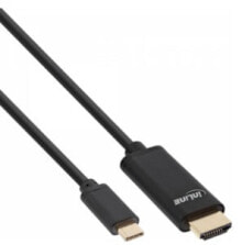 InLine 64112 видео кабель адаптер 2 m USB Type-C HDMI Черный