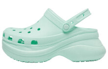 Crocs Classic Clog 厚底洞洞运动凉鞋 女款 薄荷绿小鲸鱼 / Тапочки Crocs Classic Clog 206302-3TI