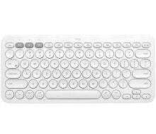 Клавиатуры logitech K380 клавиатура Bluetooth QWERTY Международный американский стандарт Белый 920-009866