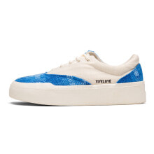 YIVELOVE Canvas Shoes Unisex Low-Top Blue