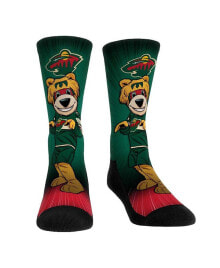 Купить женские носки Rock 'Em: Men's and Women's Socks Minnesota Wild Mascot Pump Up Crew Socks