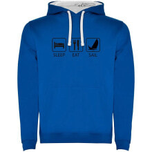 KRUSKIS Sleep Eat And Sail Two-Colour Hoodie