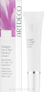 Augen- und Lippenkonturcreme mit Kollagen - Artdeco Skin Yoga Face Collagen Lip & Eye Contour Cream