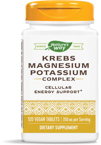 Магний nature's Way Krebs Magnesium-Potassium Complex Кребса с магнием и калием 175 мг 120 веганских таблеток