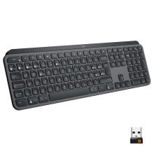 Клавиатуры logitech MX Keys клавиатура РЧ беспроводной + Bluetooth QWERTY Испанский Черный 920-009410