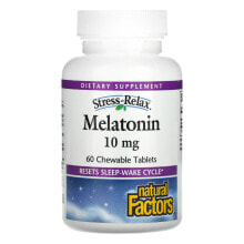 Stress-Relax, Melatonin, 1 mg, 90 Chewable Tablets