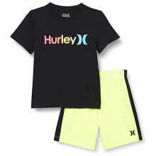 HURLEY One&Only Gradient&Mesh Set short sleeve T-shirt