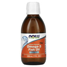 NOW Omega-3 Fish Oil Lemon -- 7 fl oz
