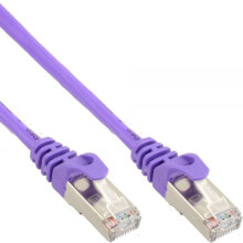 Кабели и разъемы для аудио- и видеотехники inLine SF/UTP Cat5e 0.5m сетевой кабель 0,5 m SF/UTP (S-FTP) Пурпурный 72550P