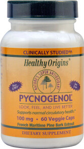 Антиоксиданты healthy Origins Pycnogenol Пикногенол из экстракта французской морской сосны  100 мг 60