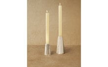 Ceramic cone christmas candleholder