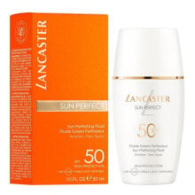 Lancaster Sun Perfect Sun Perfecting Fluid SPF50 30 ml sonnenschutz fürs gesicht wasserfest; Feine Linien & Falten für Frauen