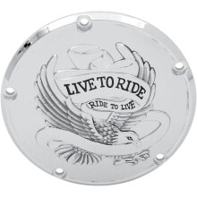 Запчасти и расходные материалы для мототехники DRAG SPECIALTIES Live To Ride Derby Harley Davidson FLD 1690 Dyna Switchback 12 33-0065CA Clutch Cover