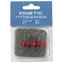Грузила, крючки, джиг-головки для рыбалки KINETIC Tyttebærkrok Barbed Single Eyed Hook 5 Units
