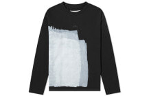 Купить мужские футболки и майки A-COLD-WALL*: A-COLD-WALL* SS20 Long Sleeve Block Painted Tee 小logo粉刷油漆图案打底长袖T恤 男女同款 黑色 / Футболка A-COLD-WALL* ACWMTS008WHL-BK SS20