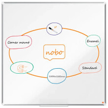 NOBO Premium Plus Lacquered Steel 1200X1200 mm Board