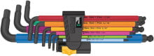 Шестигранные и шлицевые ключи набор Г-образных ключей Wera 022640 950/9 Hex-Plus Multicolour Imperial 2 BlackLaser 05022640001