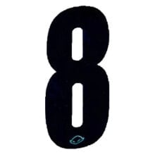 UFO Racing Number 8 Number Stickers 10 units