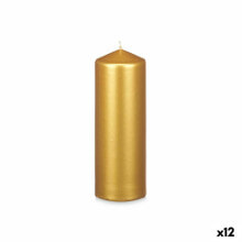 Candle Golden 7 x 20 x 7 cm (12 Units)