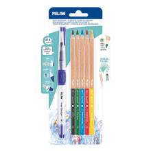 MILAN Refillable Brush With 5 Watercolor Pencils