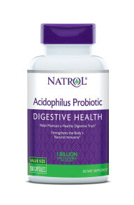 Пребиотики и пробиотики Natrol Acidophilus Probiotic Пробиотик ацидофилус 100 мг 150 капсул
