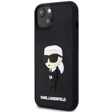 KARL LAGERFELD Klhcp14M3Drkink iPhone 14 Plus15 Plus 6.7 Rubber Ikonik 3D phone case