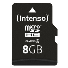 Карты памяти intenso 3403460 карта памяти 8 GB SDHC Класс 4