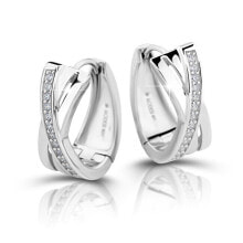 Ювелирные серьги elegant silver round earrings M23079