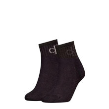 CALVIN KLEIN 701230599 Quarter short socks 2 units