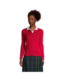 School Uniform Women's Cotton Modal Cardigan Sweater