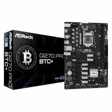 Купить игровые материнские платы Asrock: Материнская плата ASRock Q270 Pro BTC+ LGA 1151 INTEL Q270