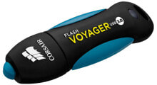 Corsair Voyager 256GB - 256 GB - USB Type-A - 3.2 Gen 1 (3.1 Gen 1) - 190 MB/s - Cap - Black - Blue